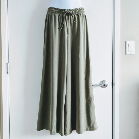 Edelweiss Pants - High wasted knit culotte pants